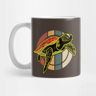 Vintage Sea Turtle Summer Mug